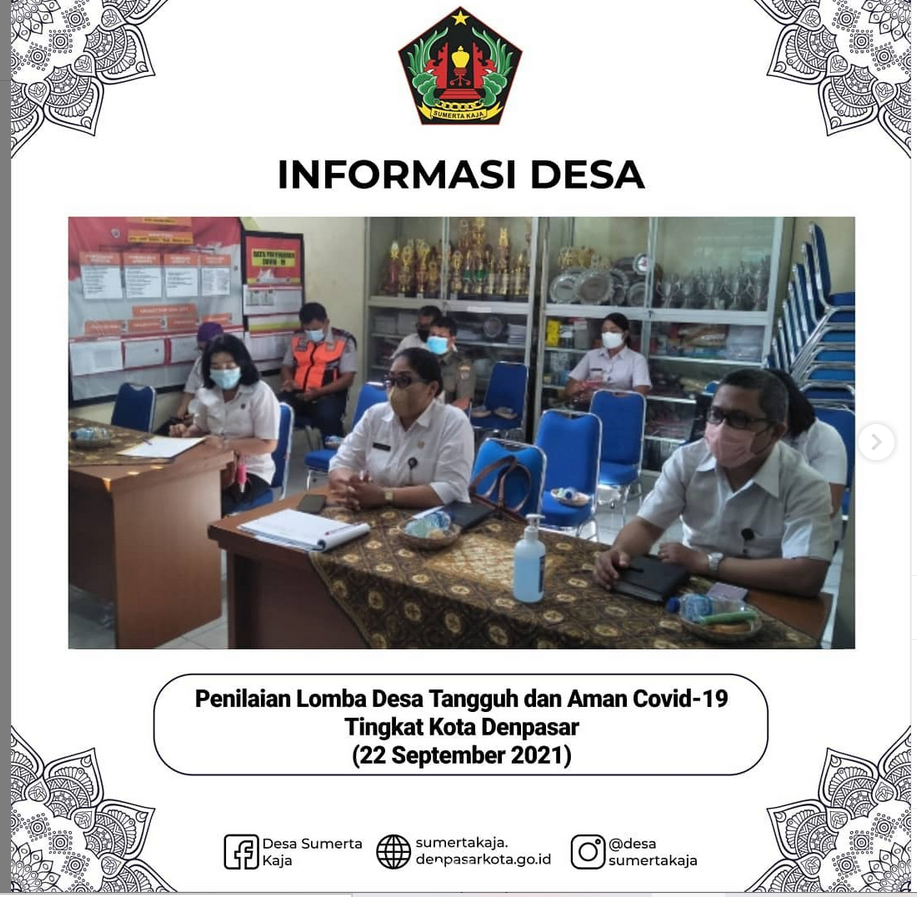Penilaian Lomba Desa Tangguh dan Aman Covid
