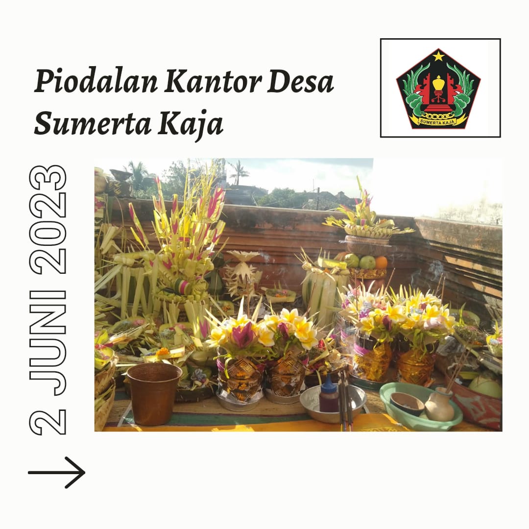 Piodalan Kantor Desa Sumerta Kaja