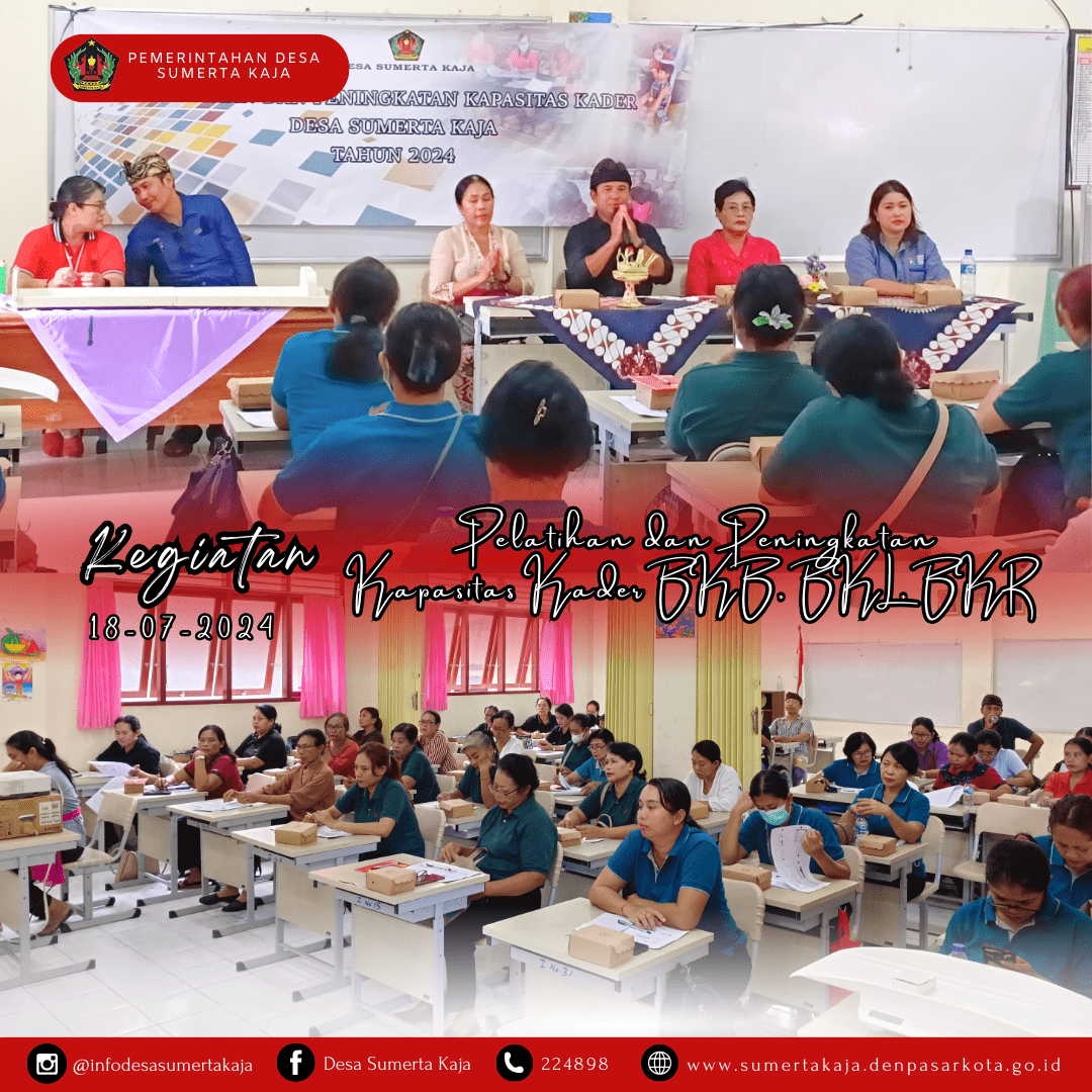 Kegiatan Pelatihan dan Peningkatan Kapasitas Kader BKB, BKL, BKR Pada Tanggal, 18 Juli 2024