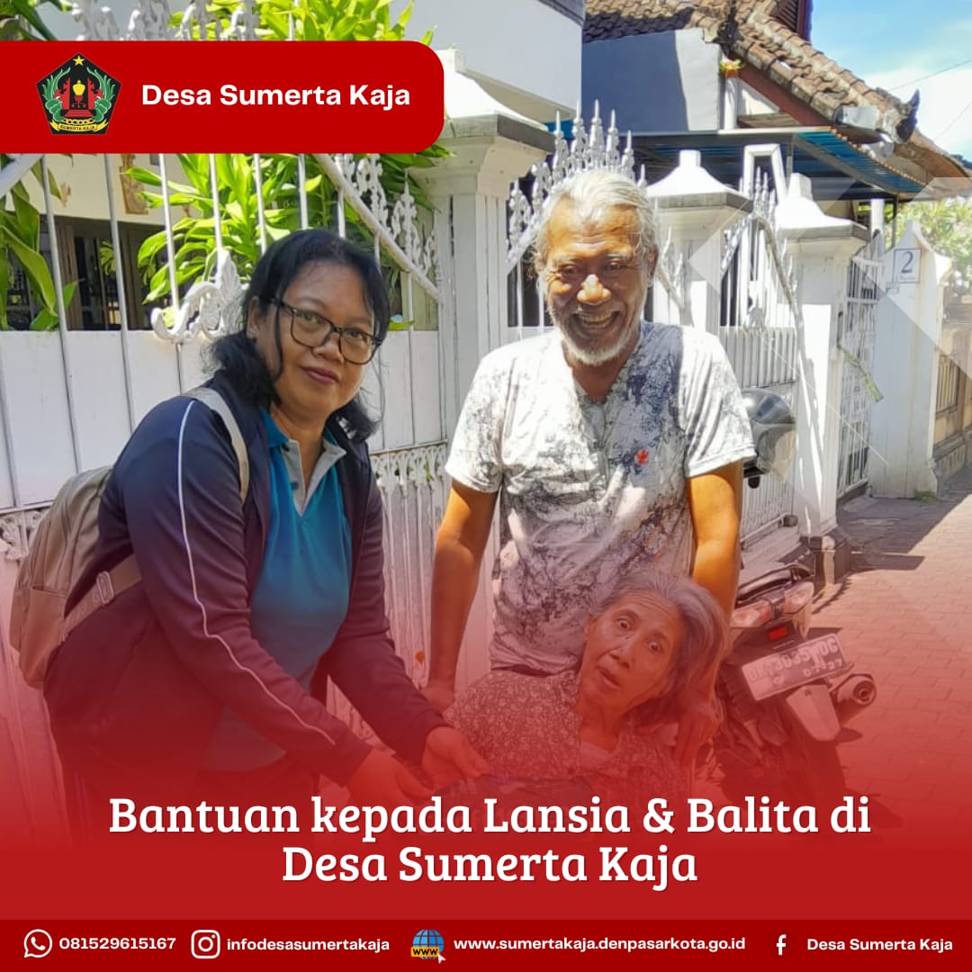 Bantuan untuk Lansia dan Balita Desa Sumerta Kaja