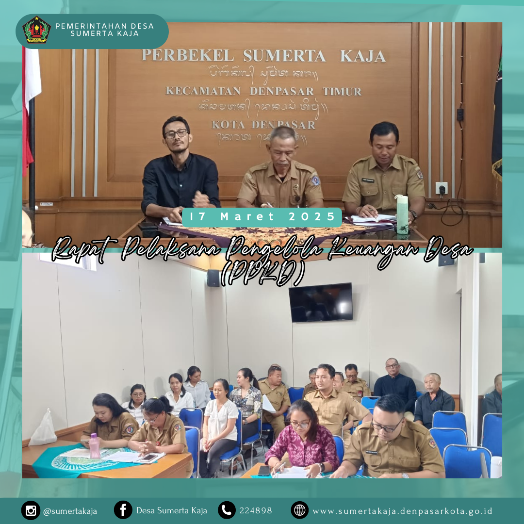 Rapat  Pelaksana Pengelola Keuangan Desa (PPKD)
